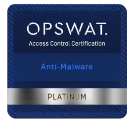 OPSWAT Platinum certification for anti-malware